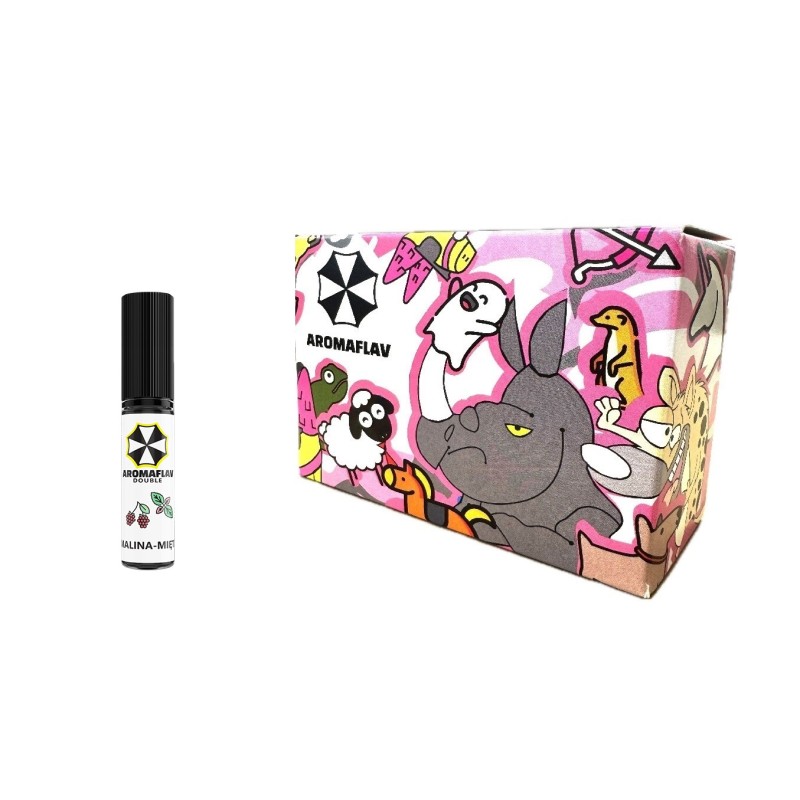 10 pcs. Aromaflav DOUBLE 15ml Raspberry - Mint